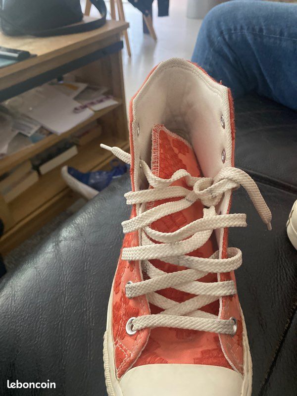 Converse All star orange imprimées pointure 38 (image 8)
