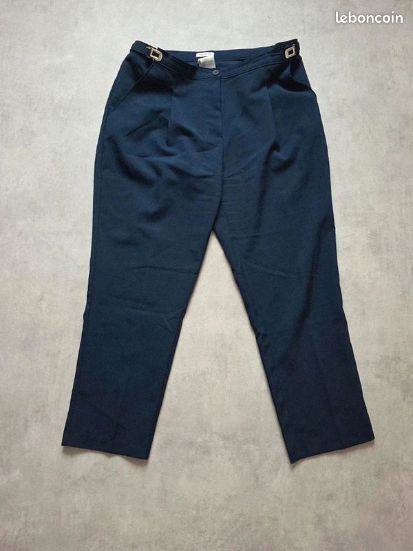Pantalon de tailleur femme damart bleu marine taille 44 (image 2)