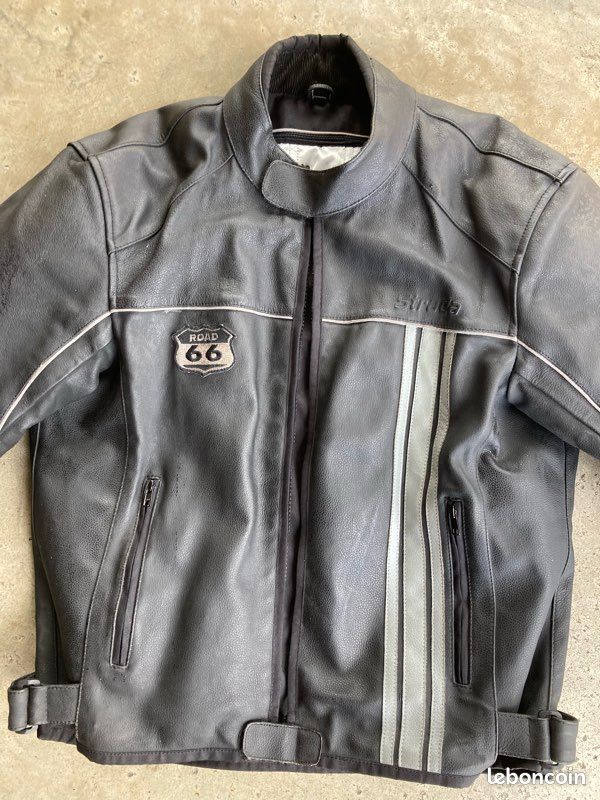 Blouson Bomber (Bombardier) Gris Route66 Original Clothing Co. - Taille M - Occasion Très Bon état