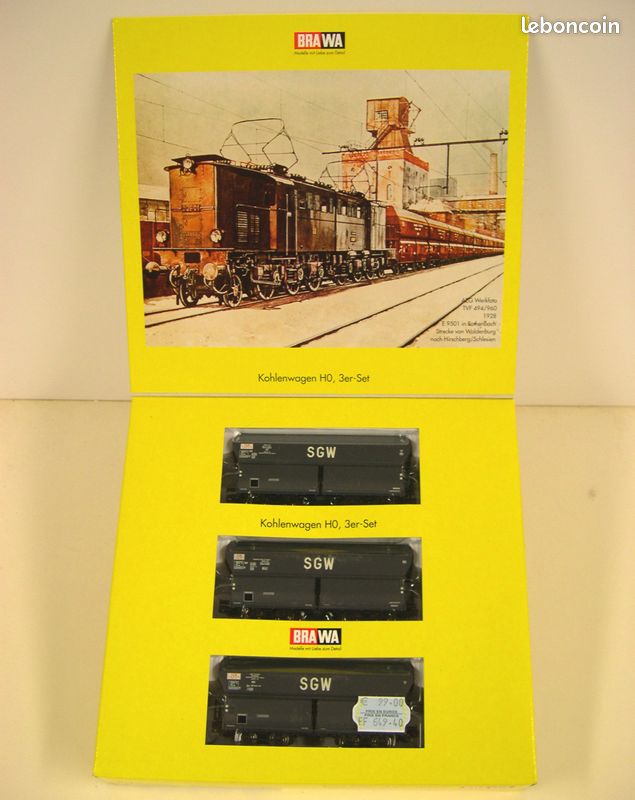 BRAWA 2040.3 HO Sncf Coffret 3 Wagons Frigorifique Uic St1 Stef
