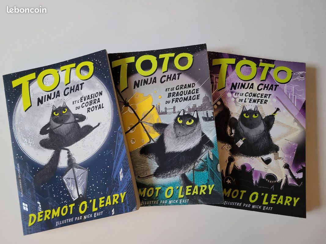 Lot 3 tomes Toto Ninja chat de Dermot O'Leary (image 1)