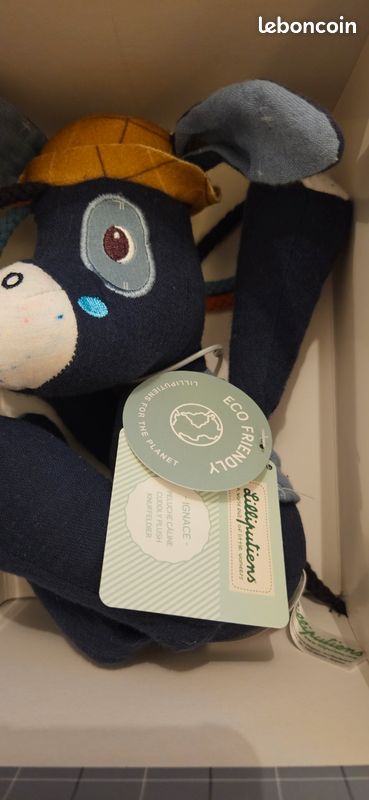 Peluche Câline Ignace L'Âne - Lilliputiens, Idéal Dès 3 Mois