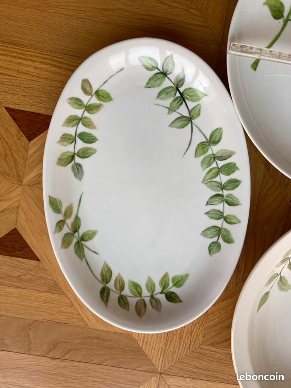 Ensemble 5 Plats Service Décor floral (image 2)