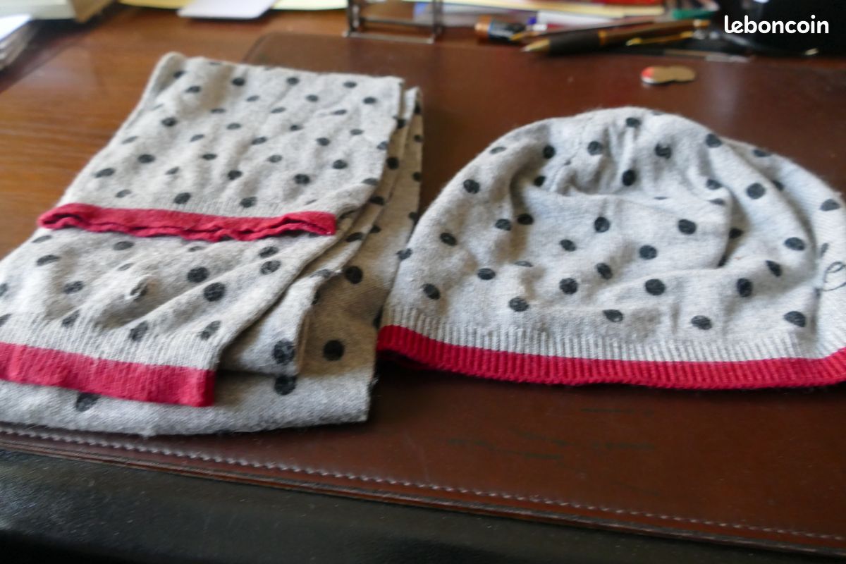 Ensemble foulard tube et bonnet T 56 Oowoo/marèse (image 1)