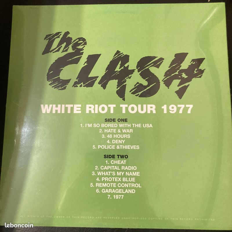 The Clash - White Riot Tour 1977 - 33t/LP - 2013 - UK -Neuf scellé - Punk (image 2)
