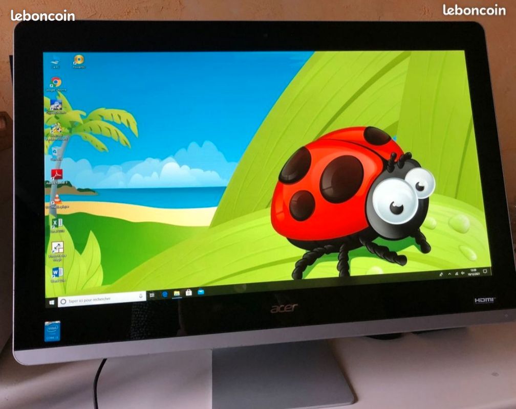 PC Tout en un tactile Acer Aspire 23" Full HD - intel core i3 - HDD 1 To - 8 Go RAM - Windows 10 pro (image 1)
