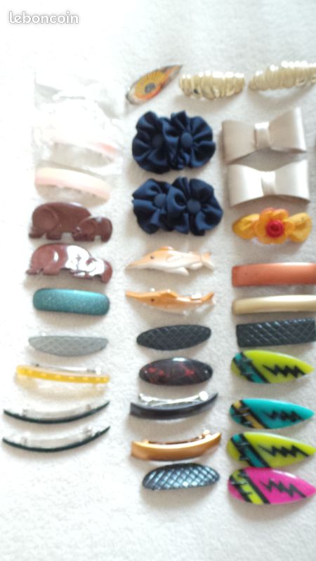Gros Lot Revendeur 60 barettes a cheveux neuf vintage (image 4)
