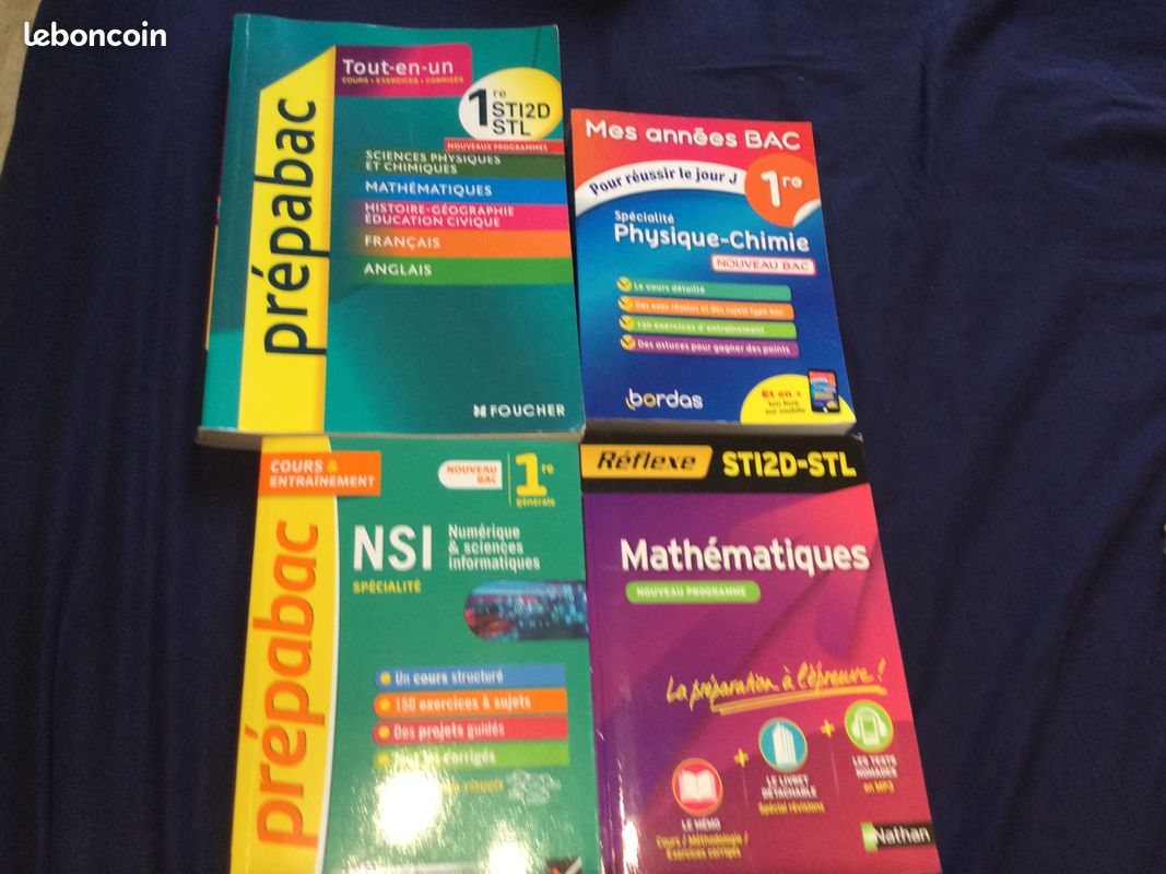 Lot de livres scolaires 1ere Maths,physiques, NSI (image 1)