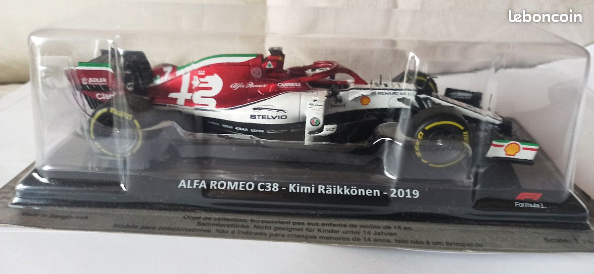 Alfa Romeo C38 F1 2019 - Miniature Altaya 1/24, Neuve Sous Blister, Collection Formule 1