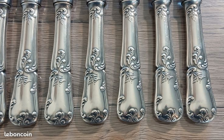 Coffret ménagère rocaille louis xv métal argenté François frionnet