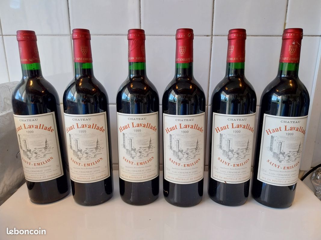 Carton de 6 Haut Lavallade 1999 St Emillion grand cru classé (image 1)