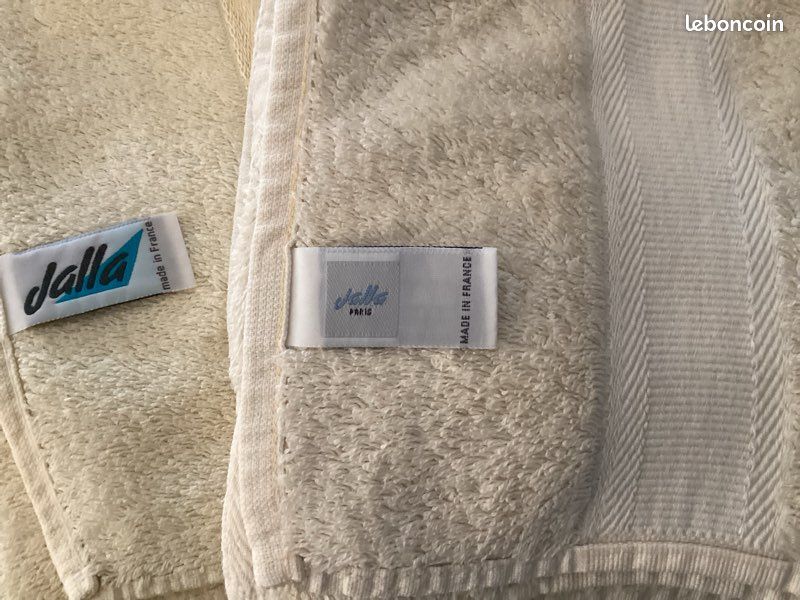 Lot de 2 serviettes toilette (95x48 cm) JALLA et 1 drap de bain ( 130x67cm) JALLA (image 6)