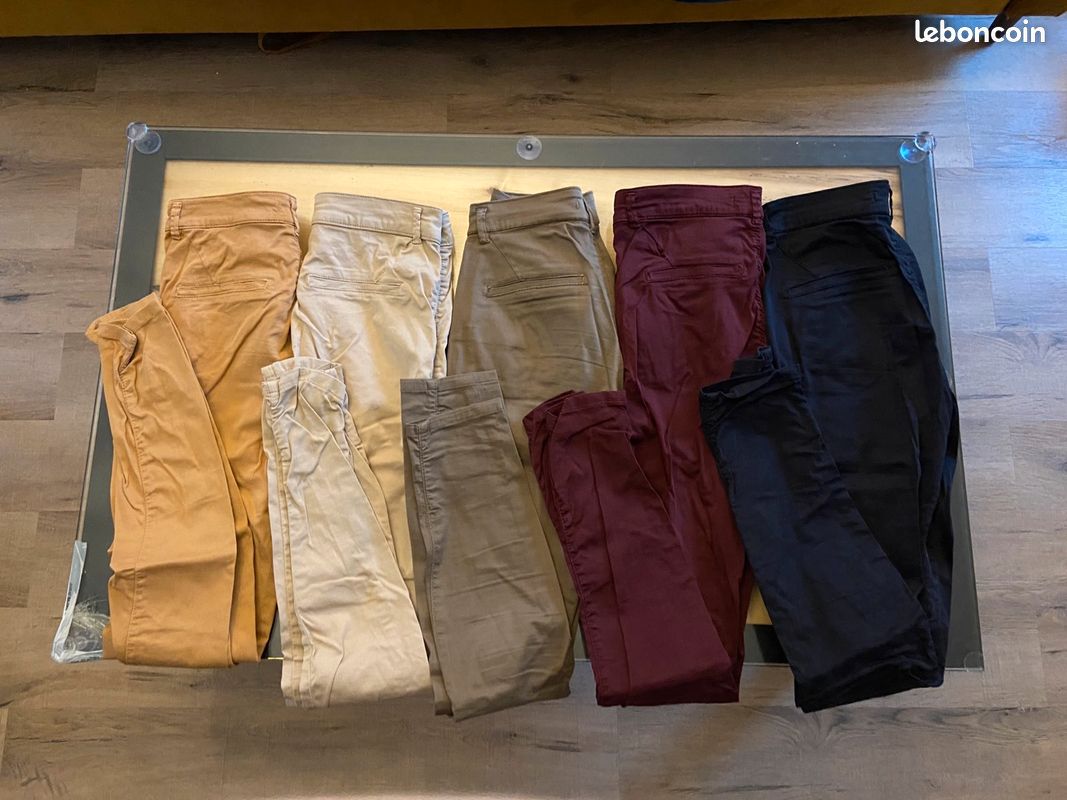 Lot 5 pantalons chino (image 2)