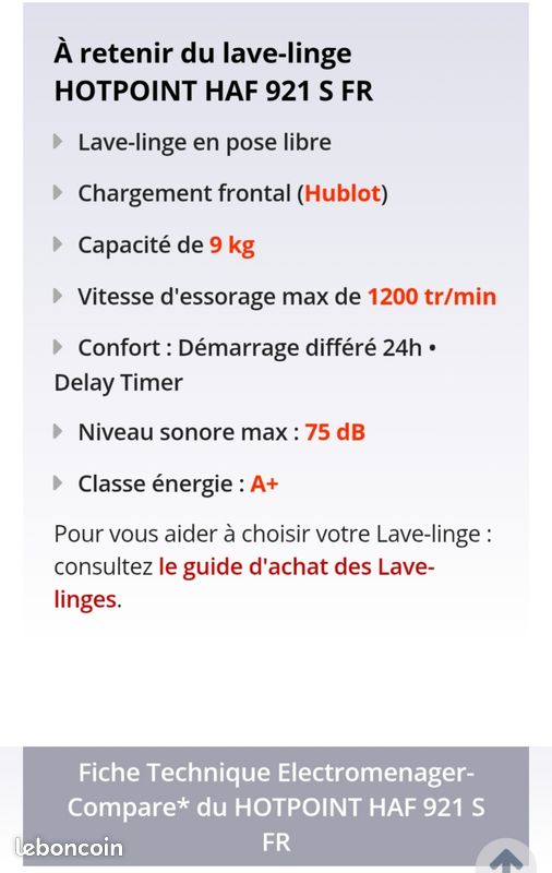 Lave-linge 9Kg (image 9)