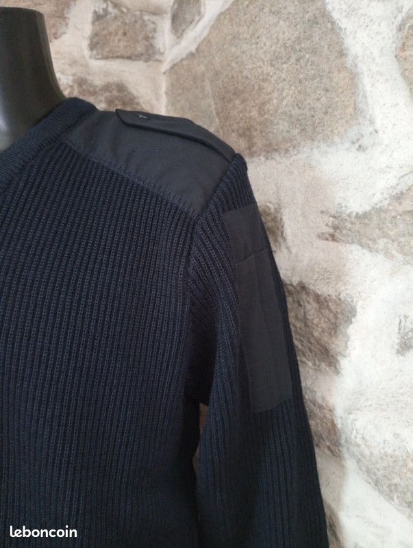 Pull Long Col V Bleu Neuf Marque SAMI - Taille 42-44, Acrylique