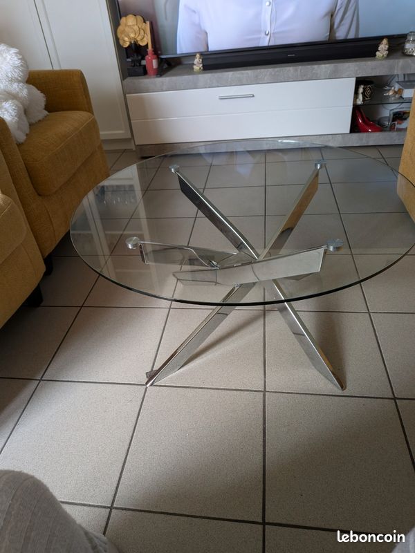 Table basse en verre trempé (image 2)