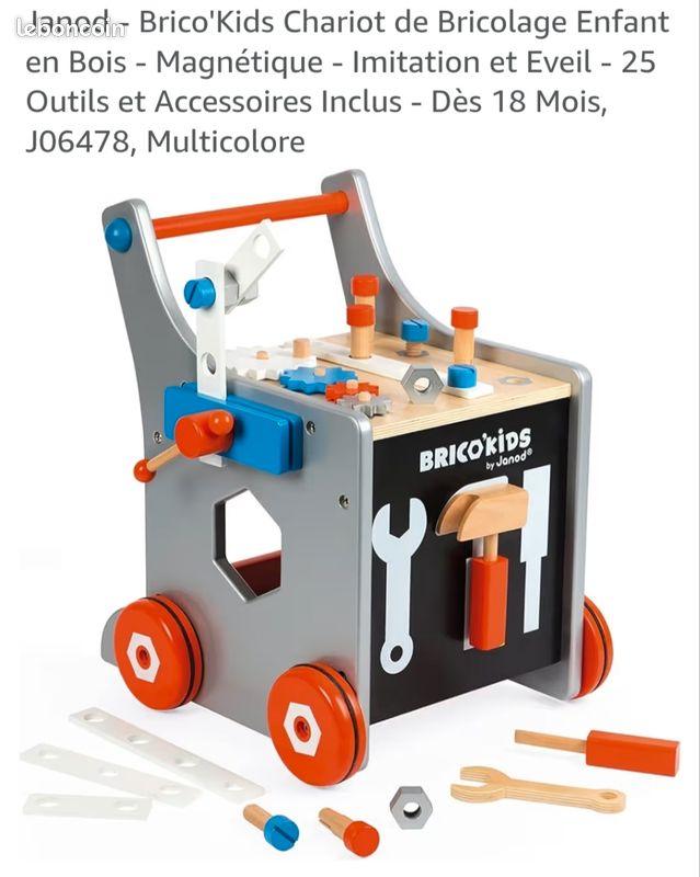 Chariot bricolage Janod enfants (image 1)