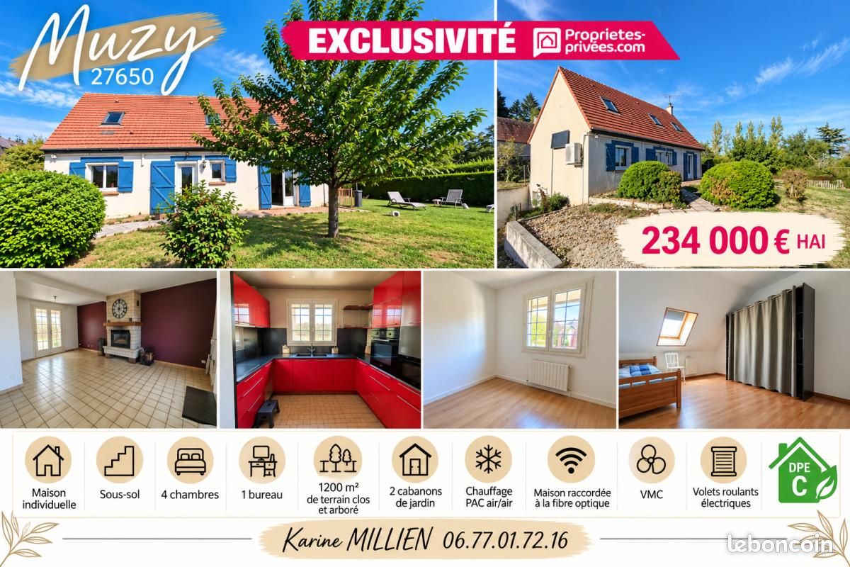 Maison 6 pièces 120 m² · à Muzy · 120 m² · 234 000 €
