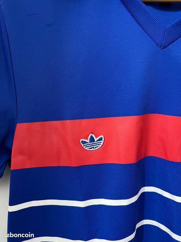 Maillot Foot Vintage France Enfant – Euro 84, Occasion, Pour Petit Supporter