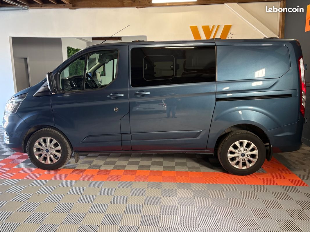 FORD TRANSIT CUSTOM FOURGON 300 2.0 TDCI 170ch L1H1 COURT 6 PL LIMITED BVA S&S / ATTELAGE - PORTES LATÉRALES - CARPLAY (image 9)