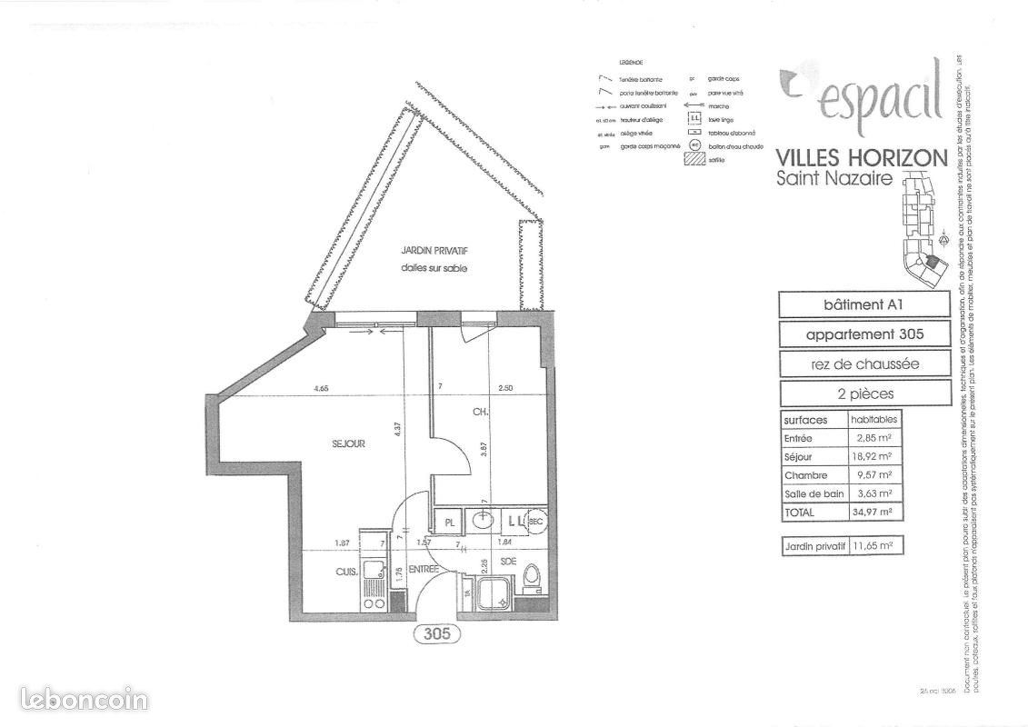 Appartement 2 pièces 34 m² · à Saint-Nazaire · 34 m² · 473 €/mois