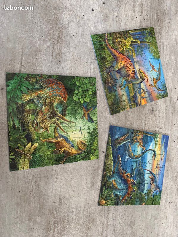 3 Puzzle Ravensburger 3 X 49 Dinosaures (image 1)