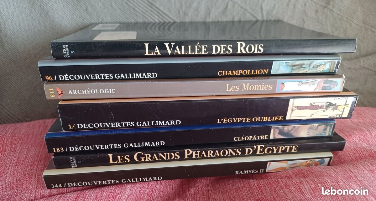 Lot de 7 livres dont 6 découvertes gaillard Égypte (image 2)