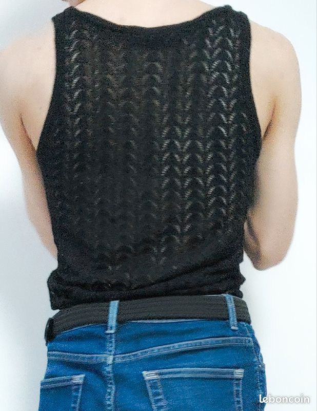 Pull sans manches à paillettes (image 2)