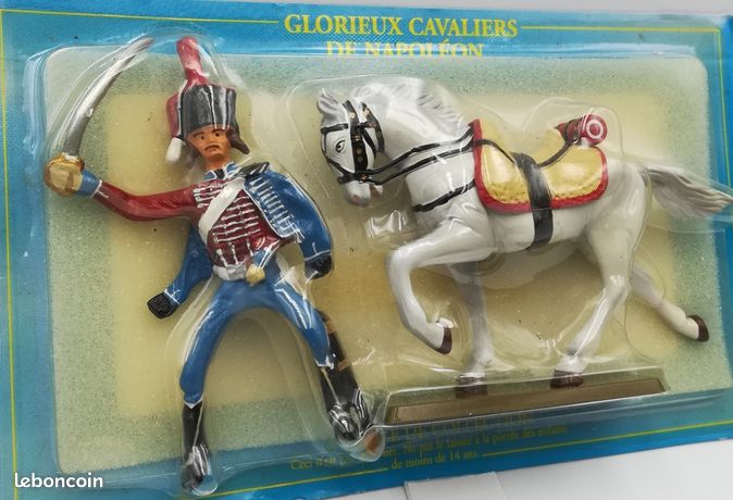 Lot De 8 Figurines Cavaliers Grande Armée Napoléon – Starlux – Plomb Peint – Occasion