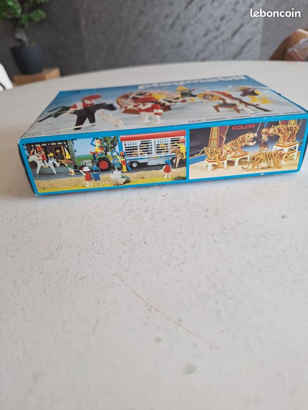 Playmobil 3808 Cirque - Clowns, Vélo Et Cochon - 1995, En Boîte, Incomplet