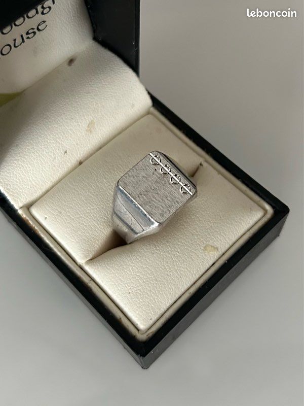 Chevalière En Argent Certifié - Taille 54 - Stock Neuf De Bijoutier