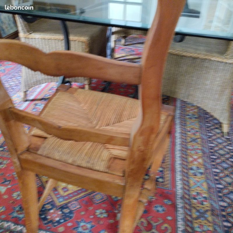 Chaise paillée ancienne excellent état (image 6)