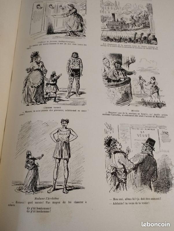 Livre LES FOLIES PARISIENNES planches illustrées 1883 (image 3)
