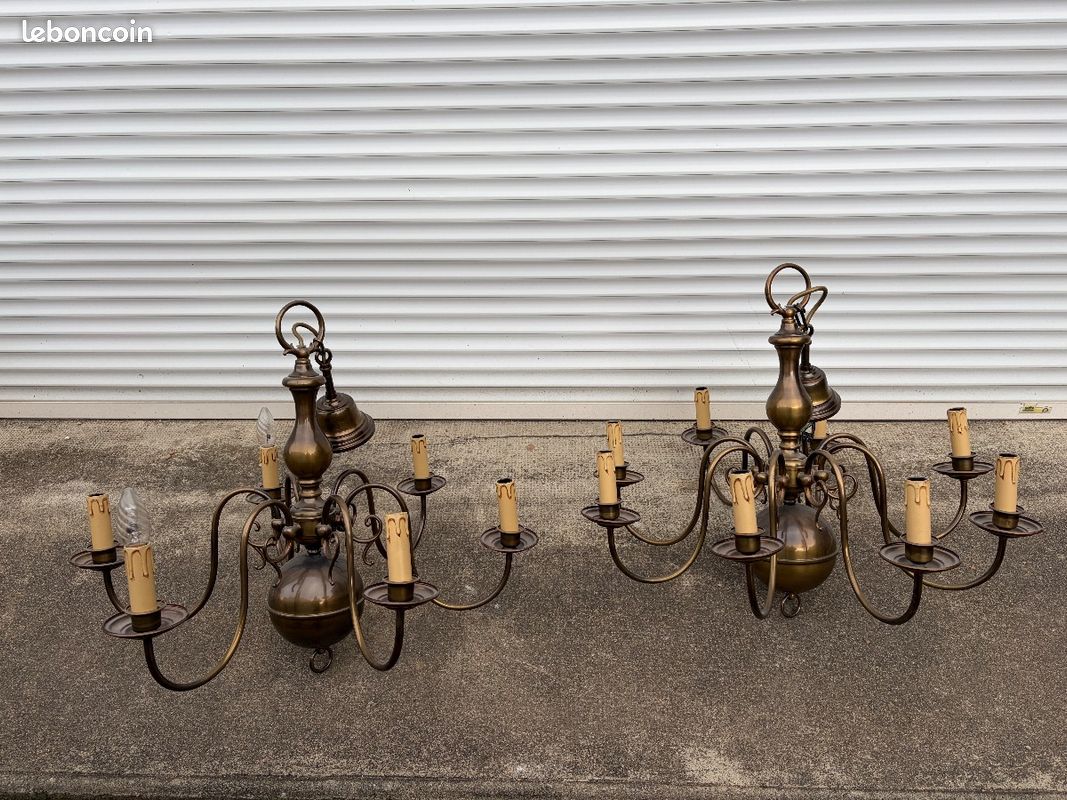Lot De 8 Paires De Pendentifs Lustre Vintage - Gouttes Style Antique Boho