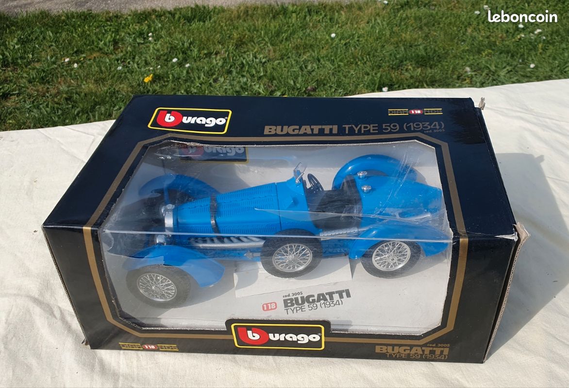 BBURAGO Modellauto BUGATTI Type 59 - 1934 - NEU (Neuf avec emballage d