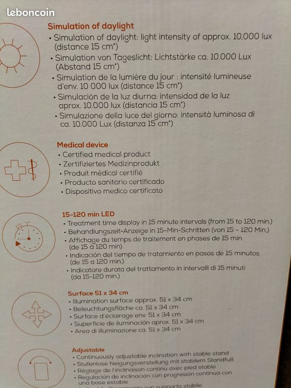 Lampe luminothérapie (image 4)
