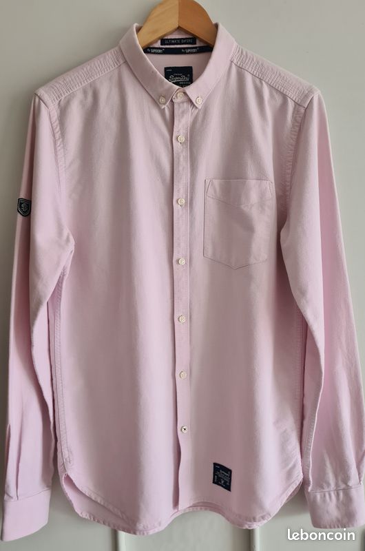 Chemise Superdry Homme/femme Taille L - Neuve Avec étiquettes, Multicolore, Col Boutonné