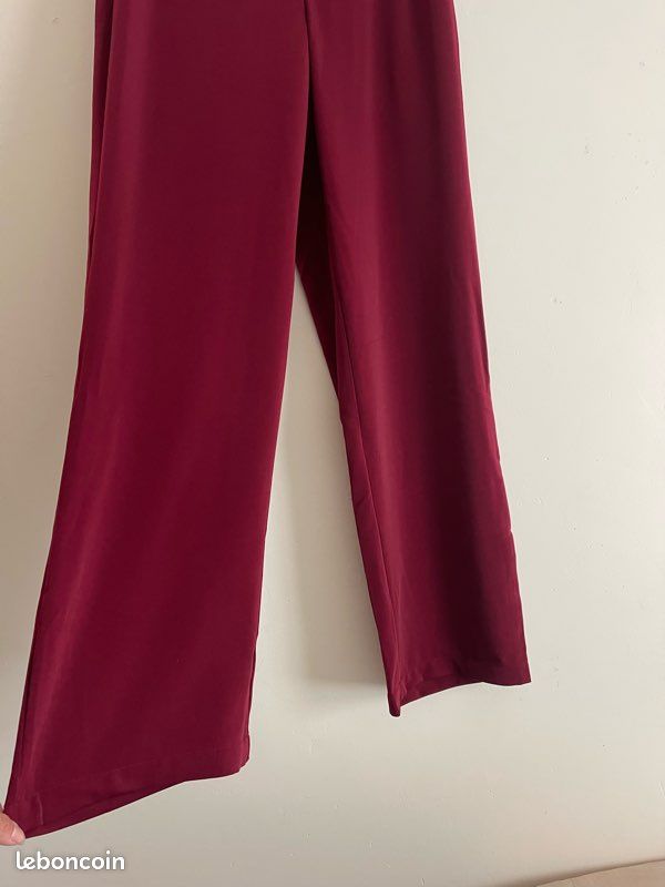 Pantalon large bordeaux bik bok (image 4)