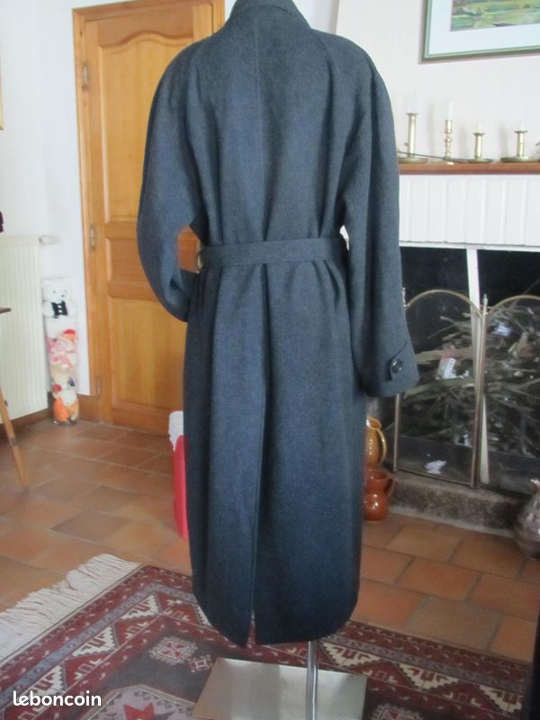 Grand manteau lainage gris anthracite homme Prestige taille 50 (image 5)