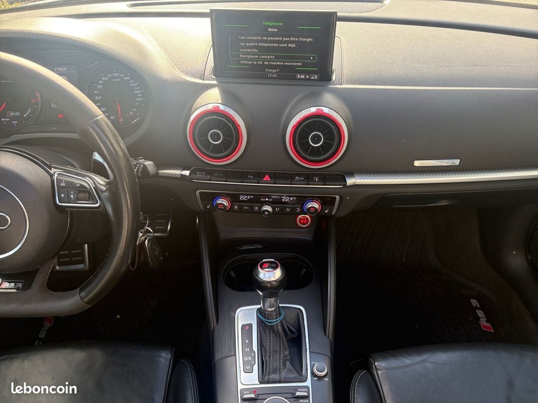 AUDI RS3 SPORTBACK 2.5 TFSI QUATTRO S TRONIC 367Ch Garantie 12 mois (image 12)