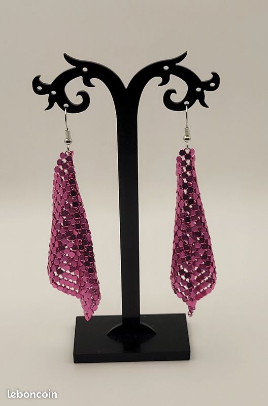 NET TOYS Boucles d'oreilles Hippie années 70 Bijoux Pendants Oreilles Flower Power créoles à Fleurs années 60 Anneaux Fleur Bijou déguisement de Carnaval Accessoires Femmes