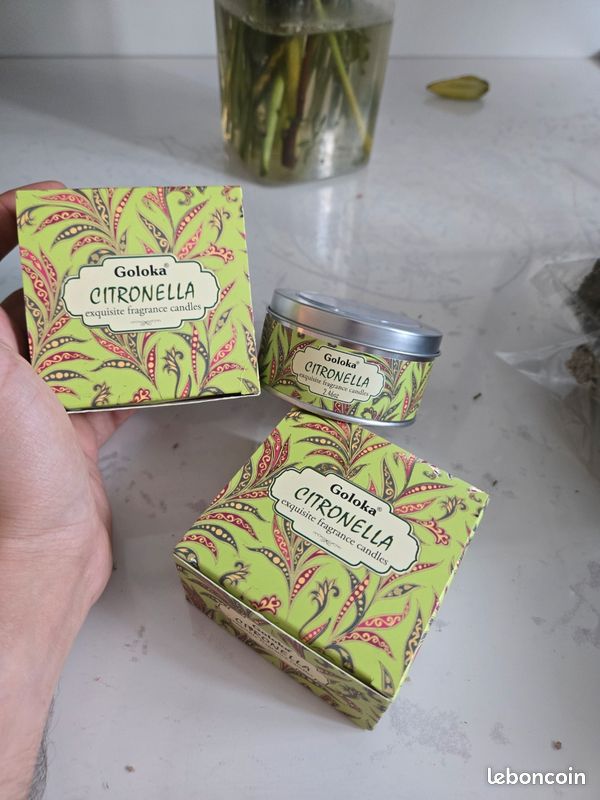 Bougie parfumé cire de Soja - Citronnelle (image 1)