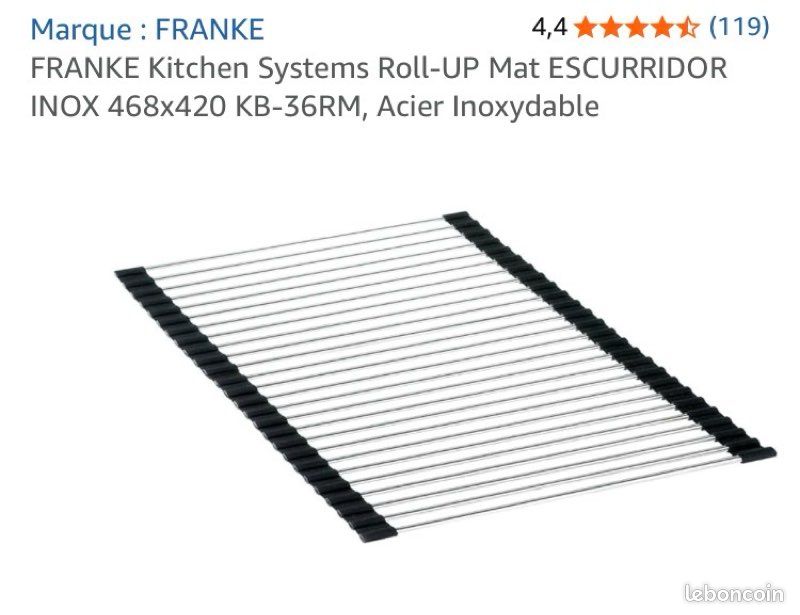 Grille Égouttoir enroulable Franke neuf 241574 (image 7)