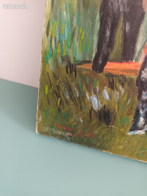 Tableau cadre huile sur toile originale Reproduction d'Auguste Renoir (image 6)