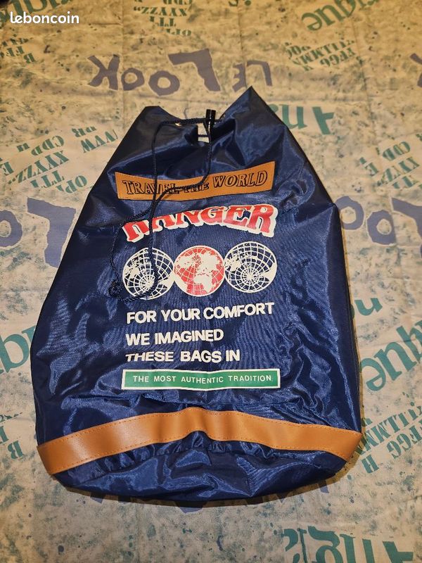 Sac à dos polochon bleu marine Accessoires Bagagerie