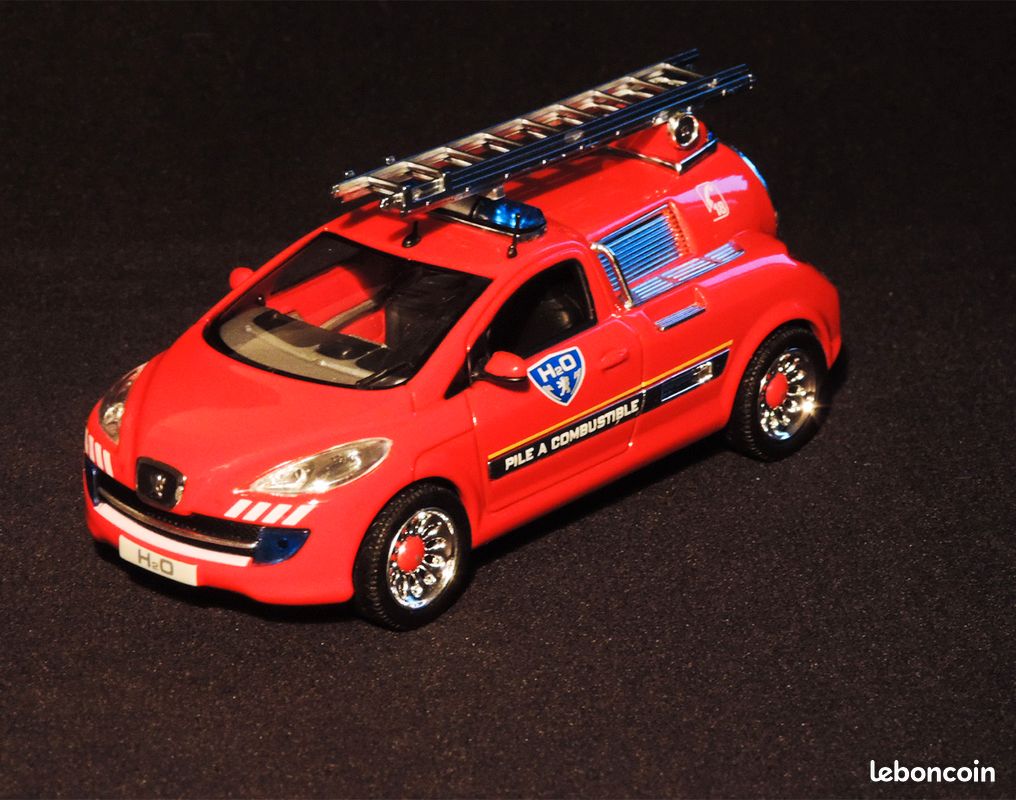 NOREV Peugeot H2O Pompier Miniature 1/43 – Véhicule Pile à Combustible – Collection France