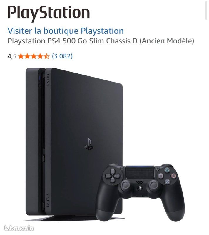 Ps4 avec manette noire (image 1)