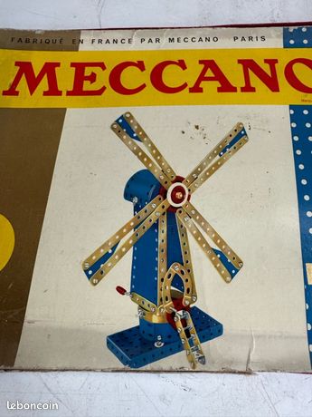 Meccano Ancien Boîte Série 3 Années 1960 Fabriqué En France