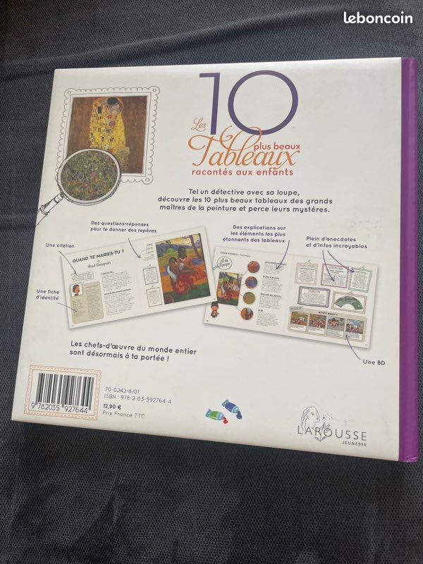 Livre « Les 10 plus beaux tableaux racontés aux enfants » - Larousse Jeunesse (image 2)