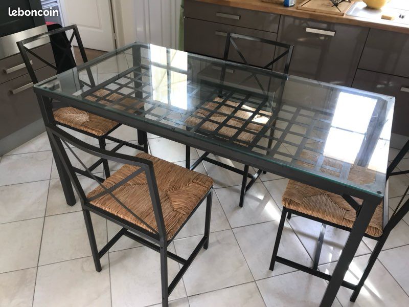 Vends table, 4chaises, table basse (image 1)